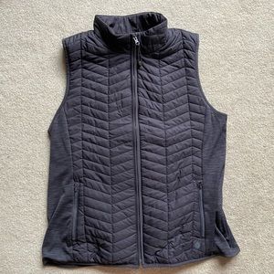 Talbots gray quilted vest